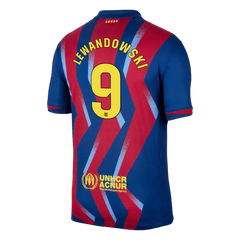 LEWANDOWSKI #9 Barcelone Quatrième Football Maillot 2025/26