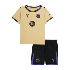 Enfants Barcelone Loin Football Maillot Trousse(Maillot+Shorts) 2025/26 Jaune