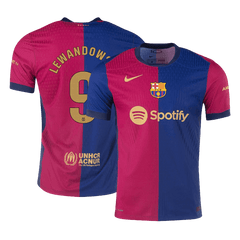 Authentique LEWANDOWSKI #9 Barcelone MaisonFootball Maillot 2024/25