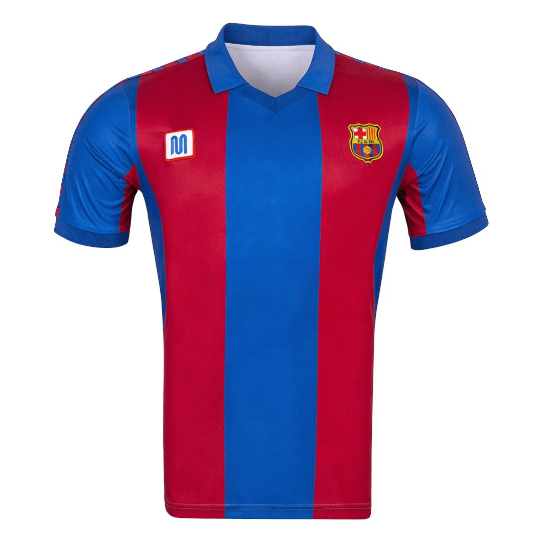hommes Rétro Barcelone Domicile Football Maillot 1980/82