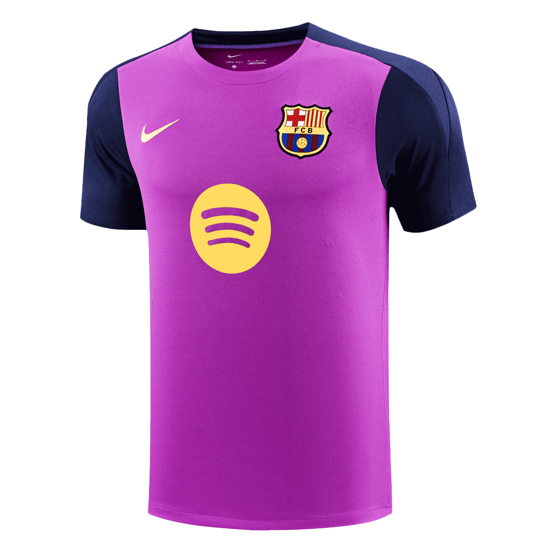 Barcelone Avant-Match Entraînement Football Maillot 25/26 Violette