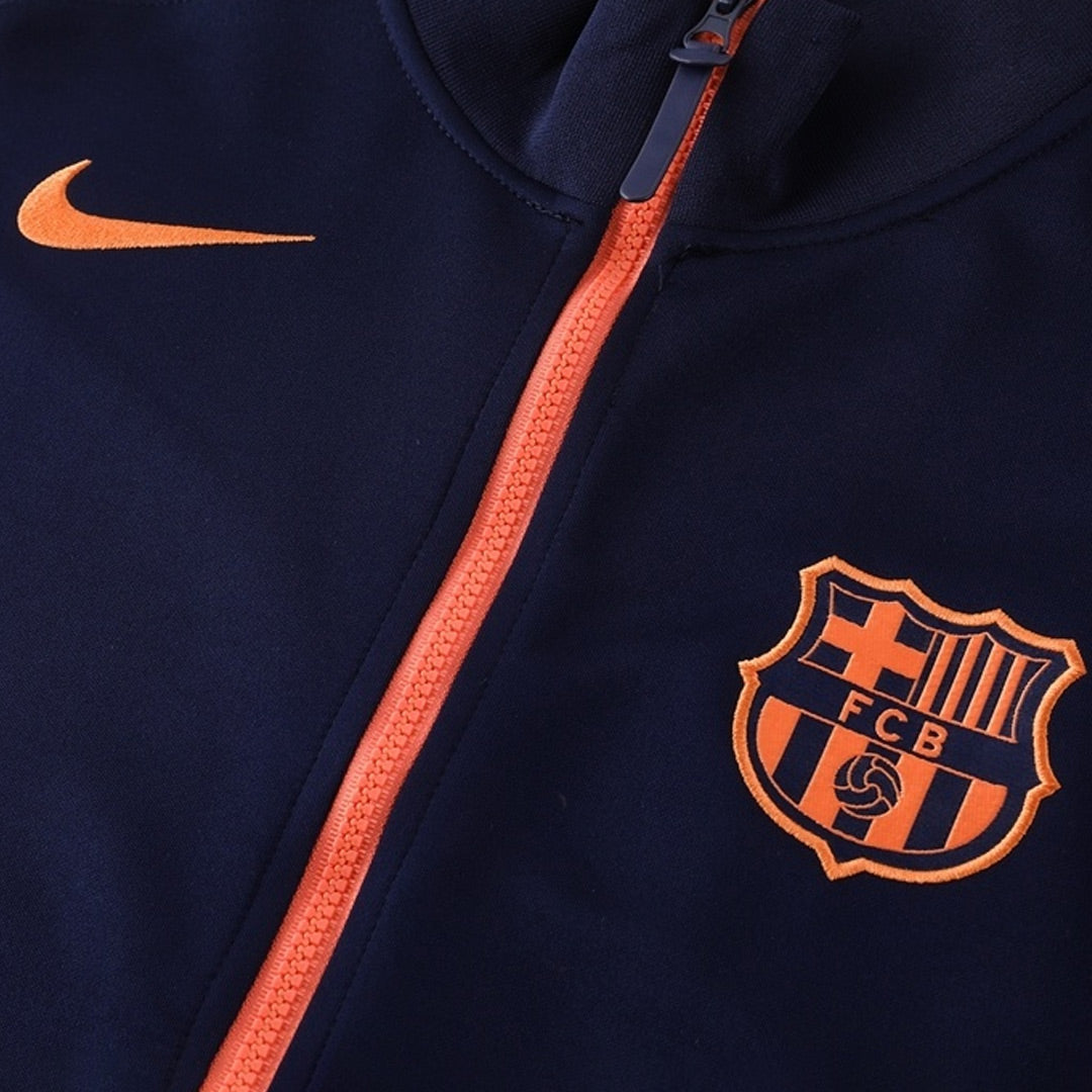 Barcelone Entraînement Veste Tenue (Veste + Pantalon) 2025/26 Marine & Orange