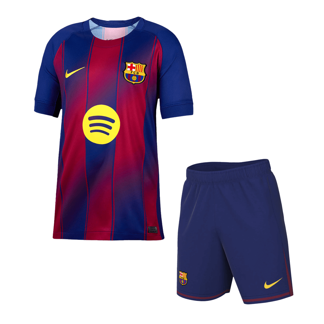 Barcelone Masion Football Maillot Trousse(Maillot+Shorts) 2025/26 Rouge&Bleu