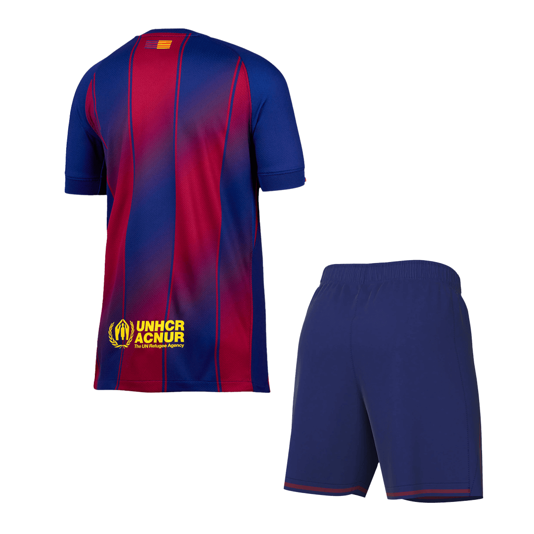Barcelone Masion Football Maillot Trousse(Maillot+Shorts) 2025/26 Rouge&Bleu