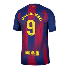 LEWANDOWSKI #9 Authentique Barcelone MaisonFootball Maillot 2025/26 Rouge&bleu