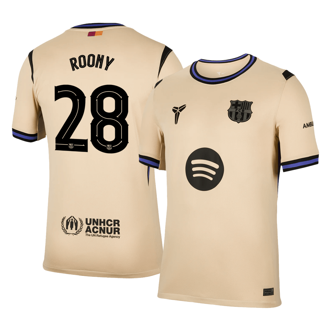 ROONY #28 Barcelone Extérieur Football Maillot 2025/26