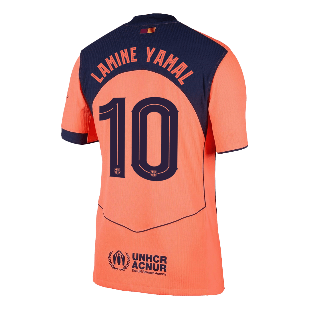 Authentique LAMINE YAMAL #10 Barcelone Extérieur Troisième  Maillot 2025/26 - UCL