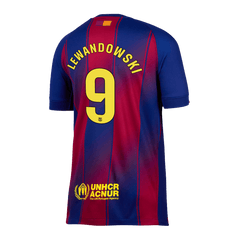 LEWANDOWSKI #9 Barcelone Maison Football Maillot 2025/26 Rouge&bleu