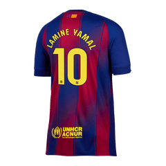 LAMINE YAMAL #10 Barcelone Maison Football Maillot 2025/26 Rouge&bleu