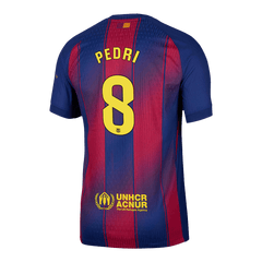 PEDRI #8 Authentique Barcelone MaisonFootball Maillot 2025/26 Rouge&bleu