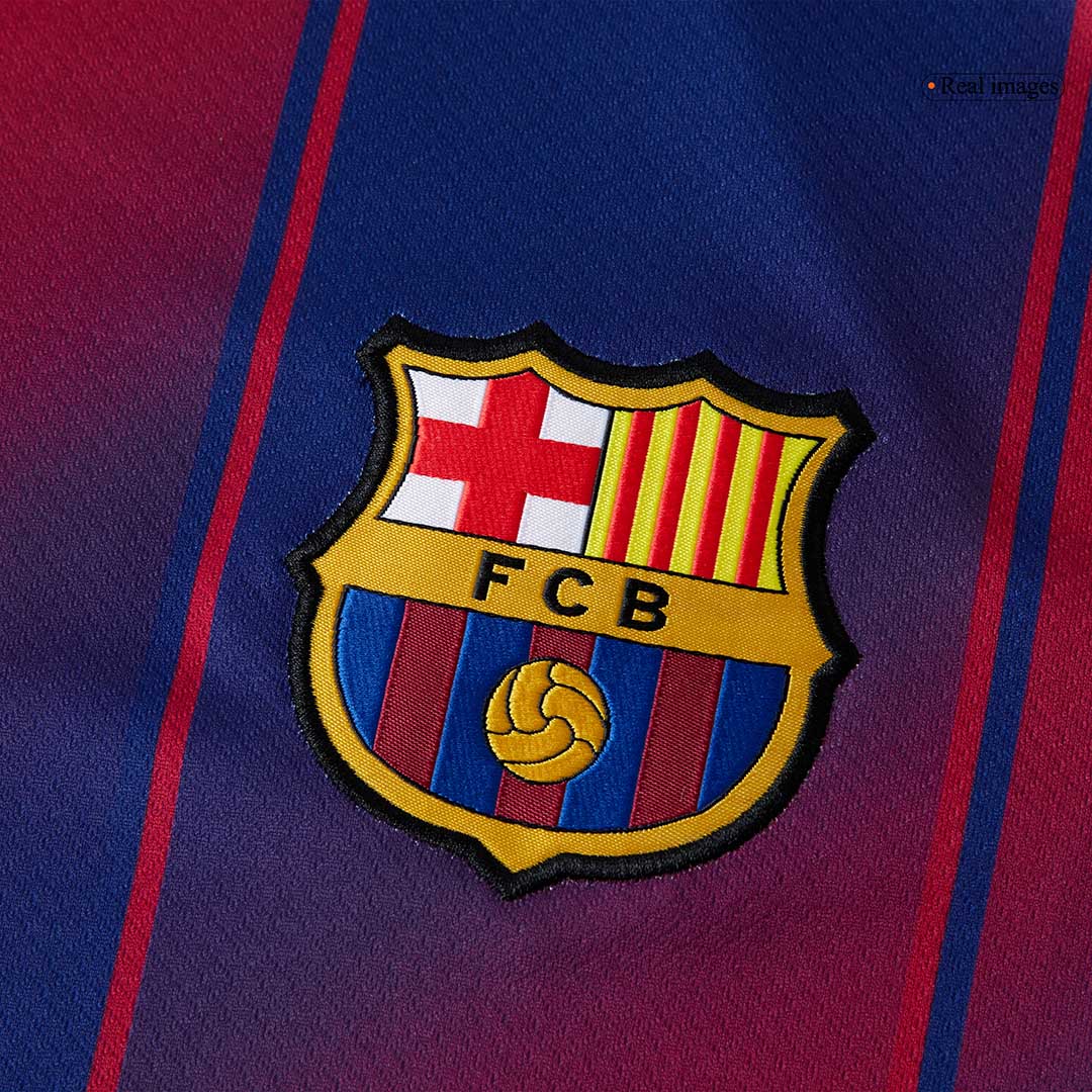 Barcelone Masion Football Maillot Trousse(Maillot+Shorts) 2025/26 Rouge&Bleu
