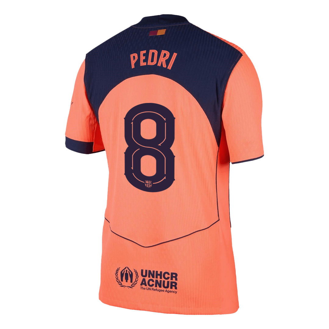 Authentique PEDRI #8 Barcelone Extérieur Troisième Maillot 2025/26 - UCL