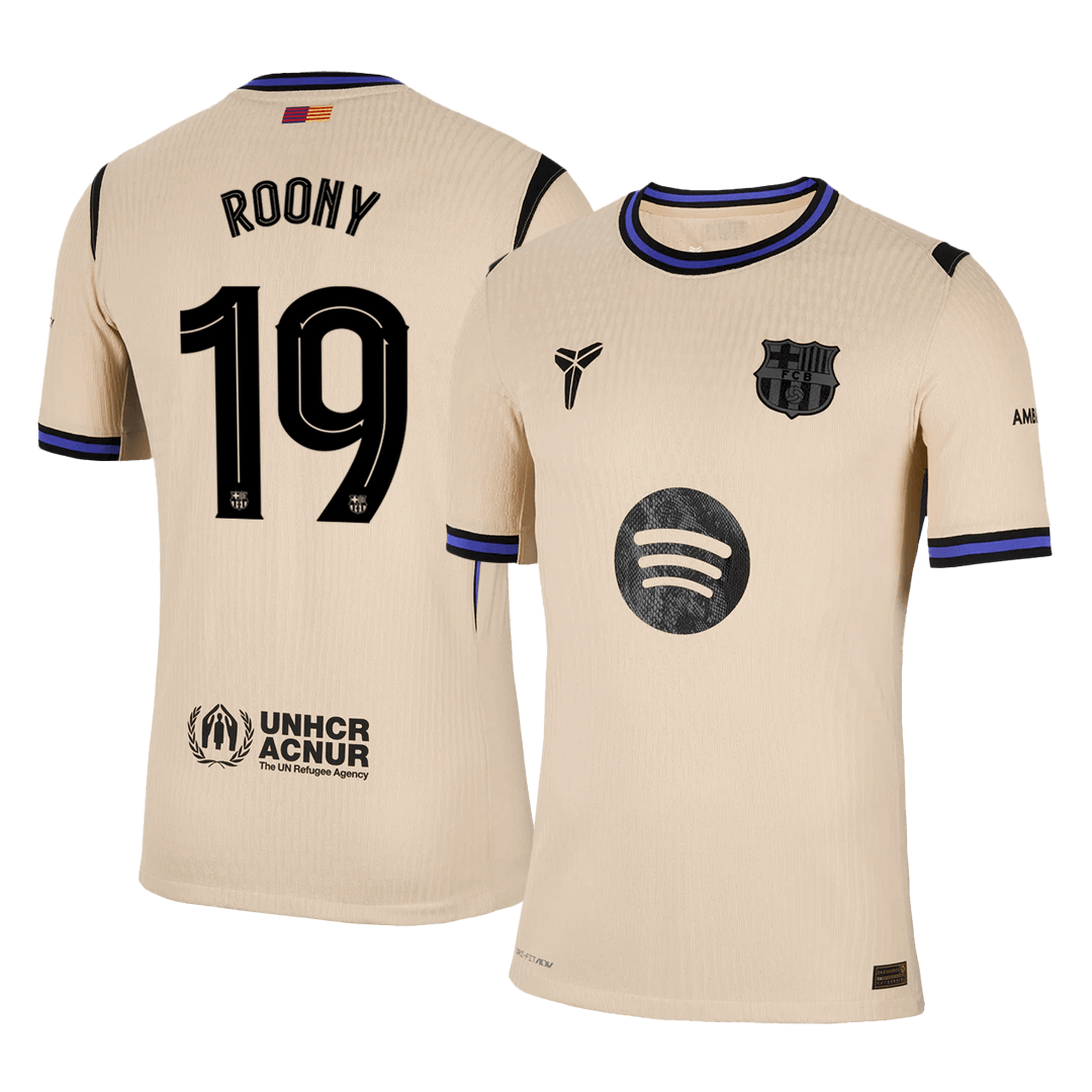 Authentique ROONY #19 Barcelone Maillot Extérieur 2025/26 - UCL