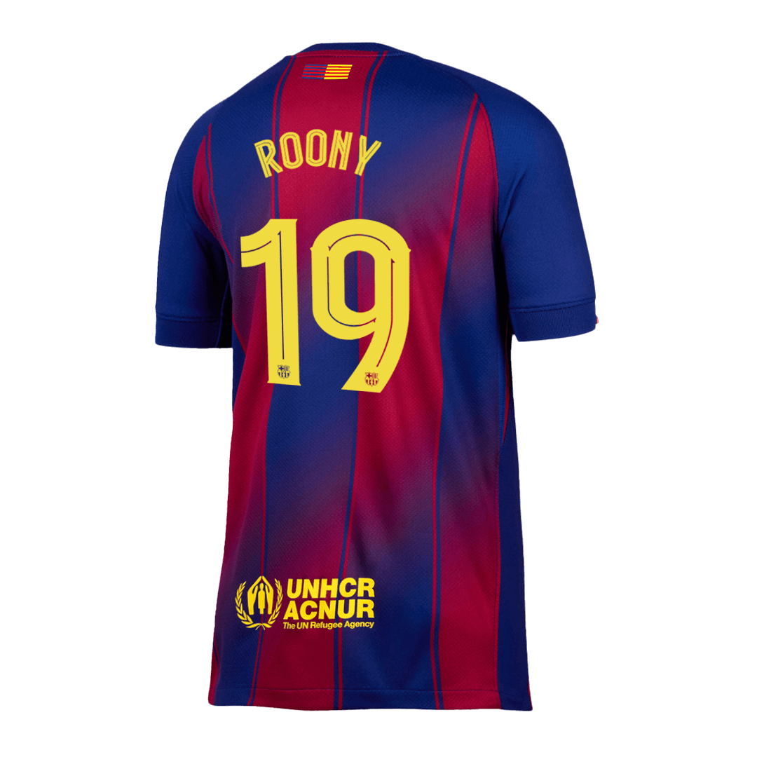 ROONY #19 Barcelone Football Maillot Domicile 2025/26 - UCL
