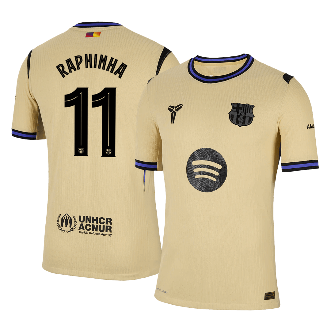 Authentique RAPHINHA #11 Barcelone Chemise Loin 2025/26 - UCL