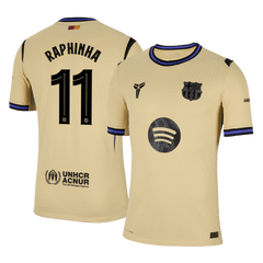 Authentique RAPHINHA #11 Barcelone Chemise Loin 2025/26 - UCL