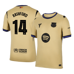 RASHFORD #14 Barcelone Loin Football Maillot 2025/26 Jaune - UCL