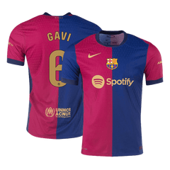 Authentique GAVI #6 Barcelone Maison Football Maillot 2024/25