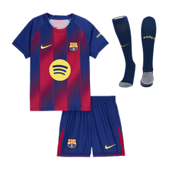 Enfants 25/26 Barcelone Domicile Football Maillot Ensemble(Maillot+Short+Chaussettes) Rouge&Bleu