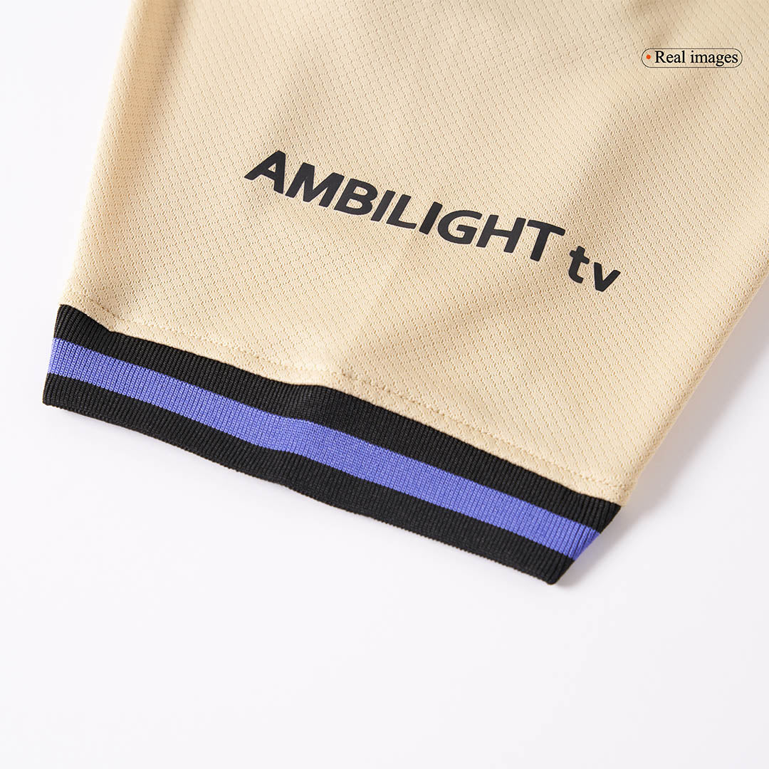 Barcelona 
 Extérieur 
Maillot 
Tenue (Maillot+Short+Chaussettes) 
2025/26 
 
 Jaune&Noir