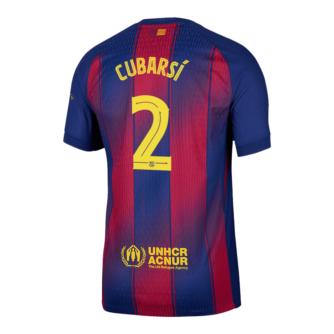 CUBARSí #2 Authentique Barcelone MaisonFootball Maillot 2025/26 Rouge&Bleu - UCL
