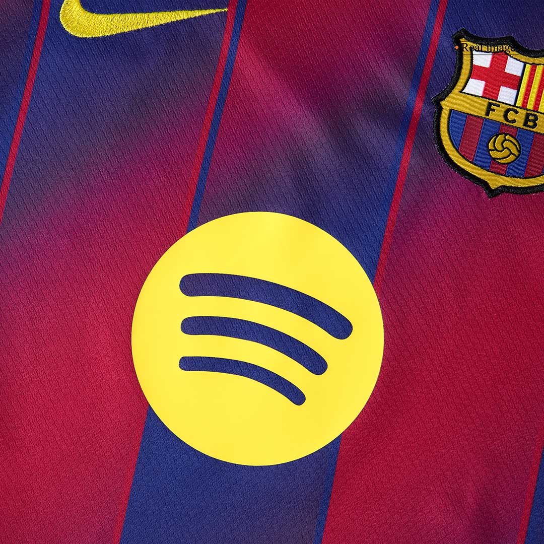 Enfants 25/26 Barcelone Domicile Football Maillot Ensemble(Maillot+Short+Chaussettes) Rouge&Bleu