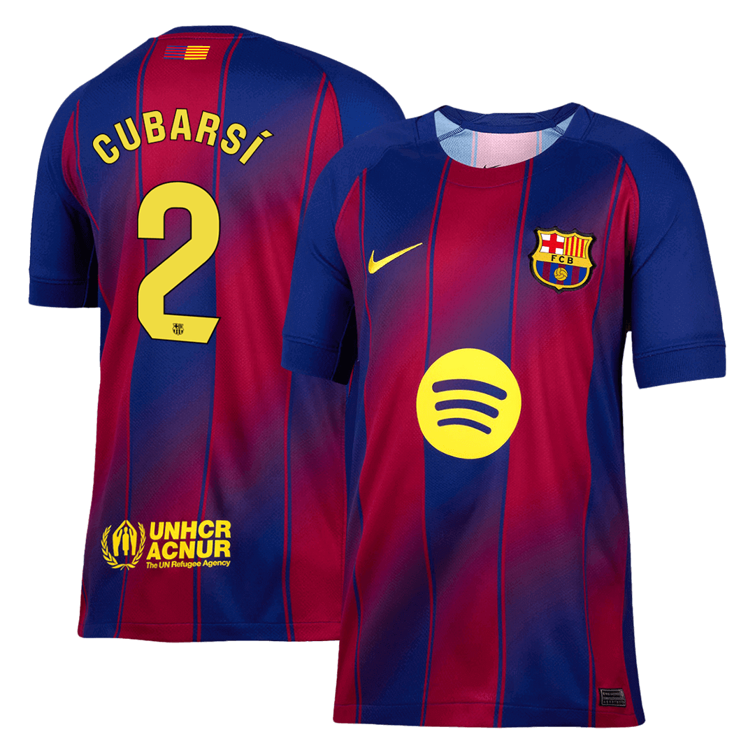 CUBARSí #2 Barcelone MaisonFootball Maillot 2025/26 Rouge&Bleu