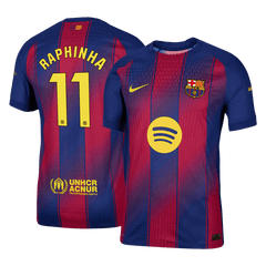 RAPHINHA #11 Authentique Barcelone Masion Football Maillot 2025/26 Rouge&bleu