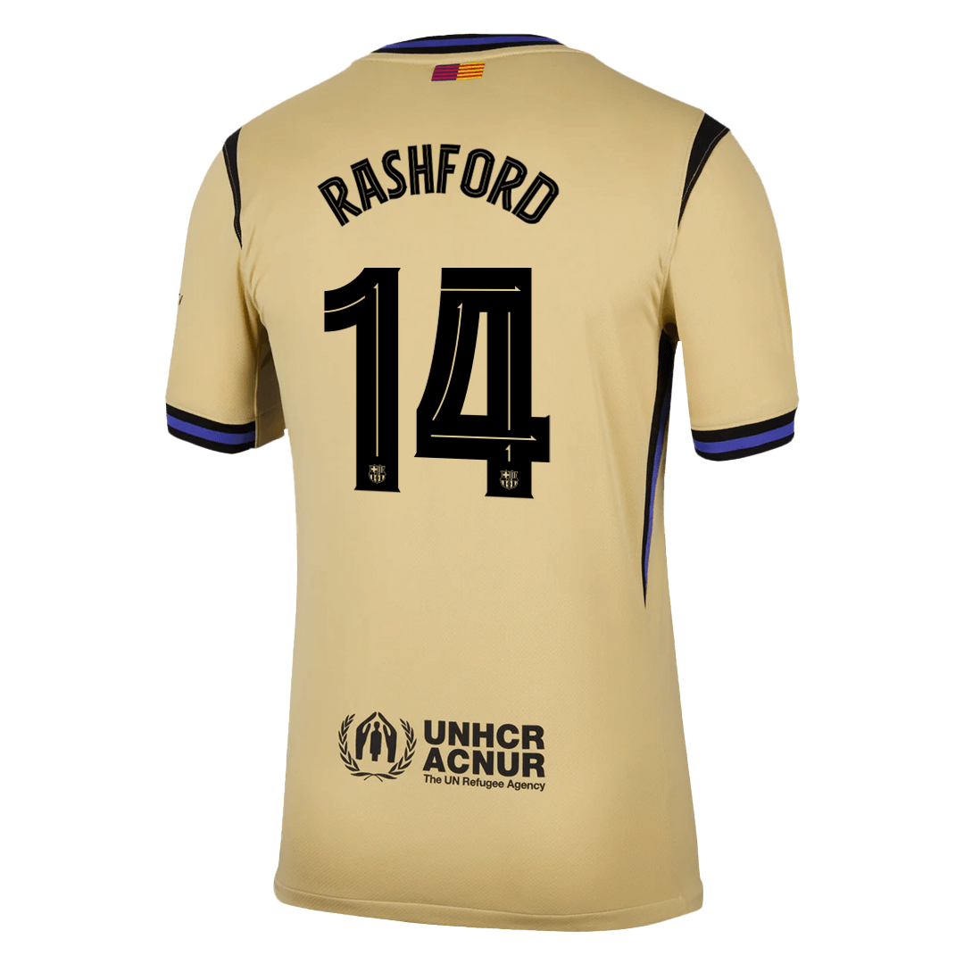 RASHFORD #14 Barcelone Loin Football Maillot 2025/26 Jaune - UCL