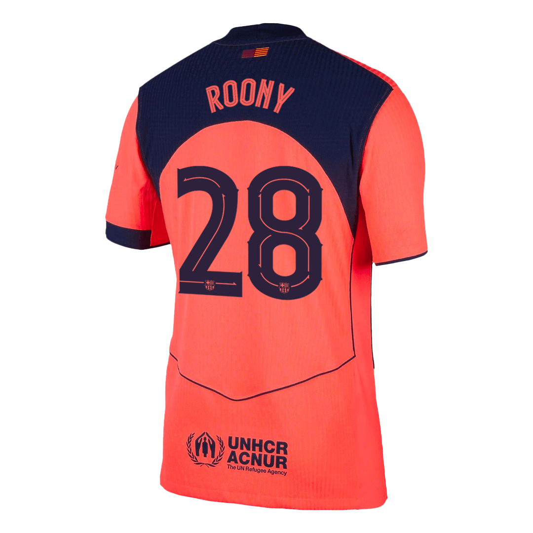 Joueur ROONY #28 Barcelone Extérieur Troisième Maillot 2025/26