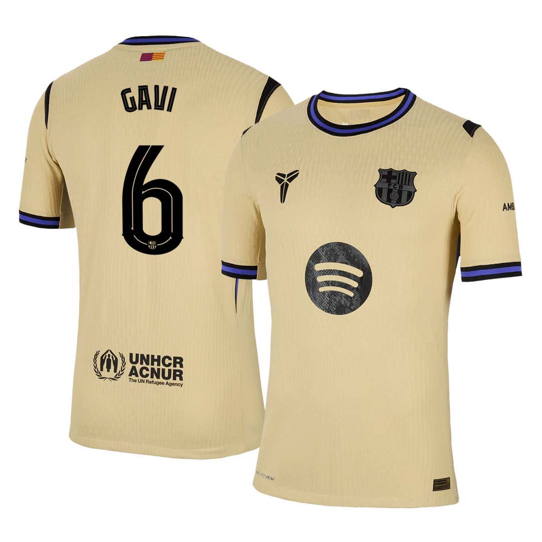 Authentique GAVI #6 Barcelone Chemise Loin 2025/26 - UCL