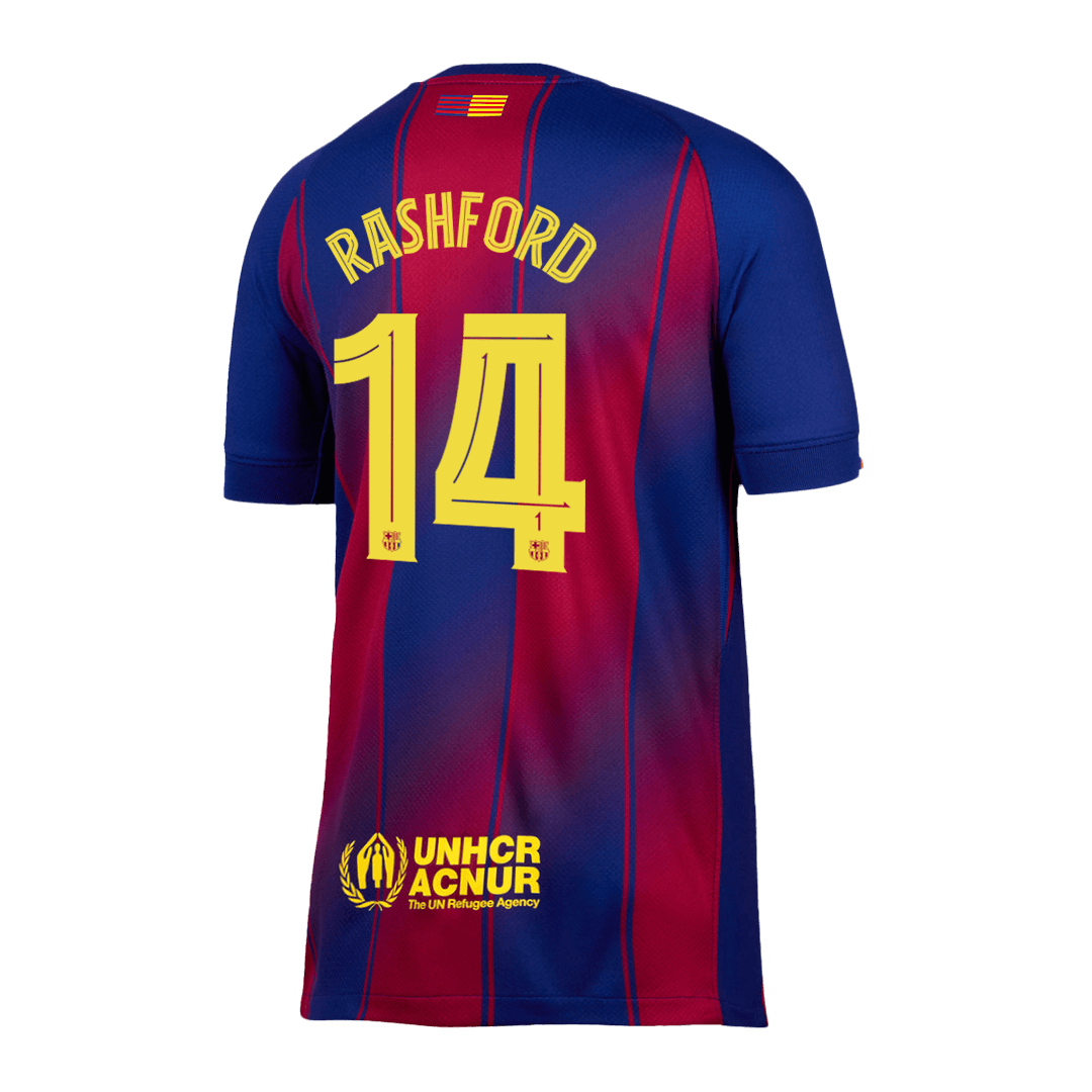 RASHFORD #14 Barcelone MaisonFootball Maillot 2025/26 Rouge&Bleu - UCL