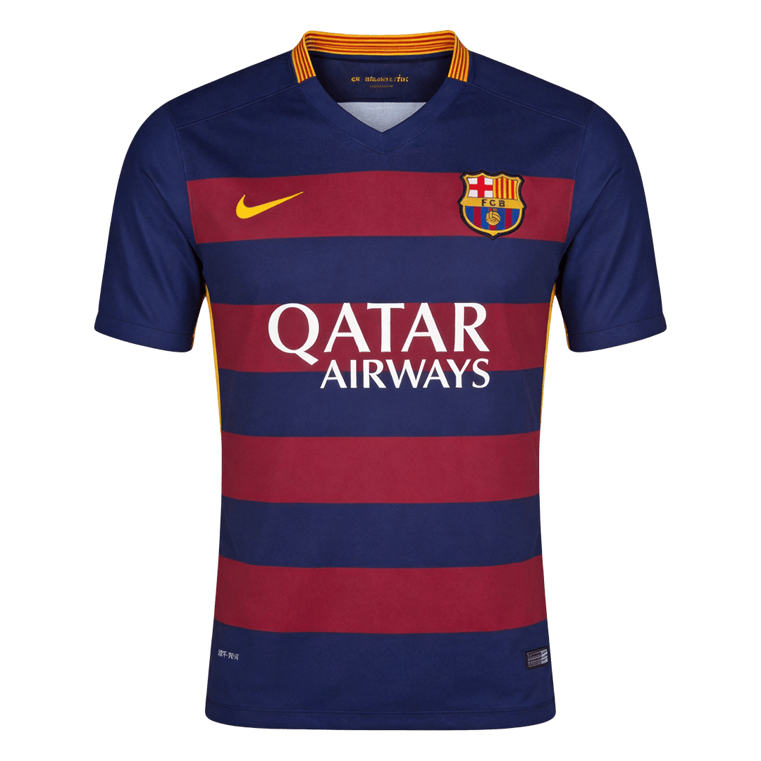 hommes Rétro Barcelone Domicile 2015/16