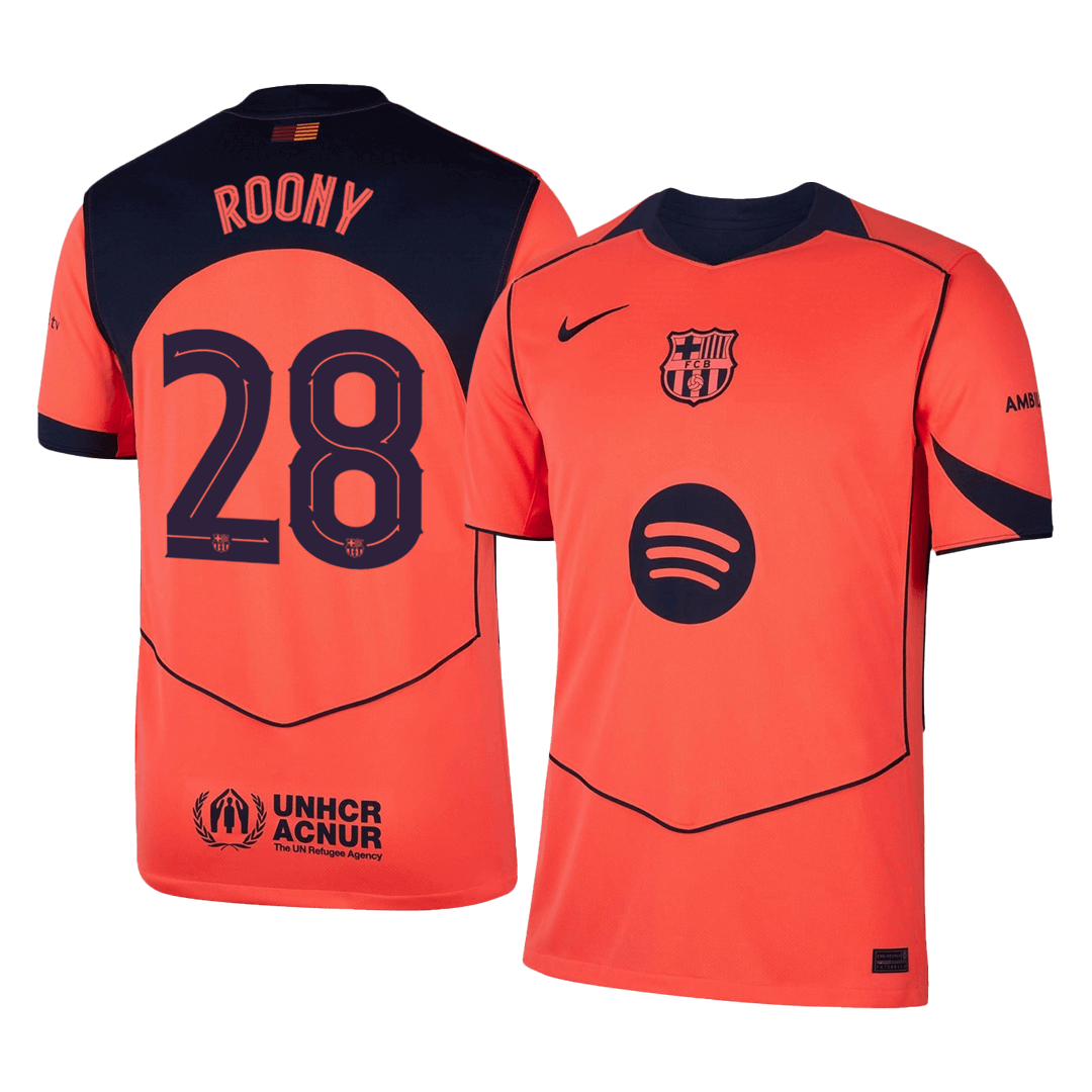ROONY #28 Barcelone Extérieur Troisième Football Maillot 2025/26