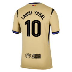 LAMINE YAMAL #10 Barcelone Loin Football Maillot 2025/26 Jaune - UCL