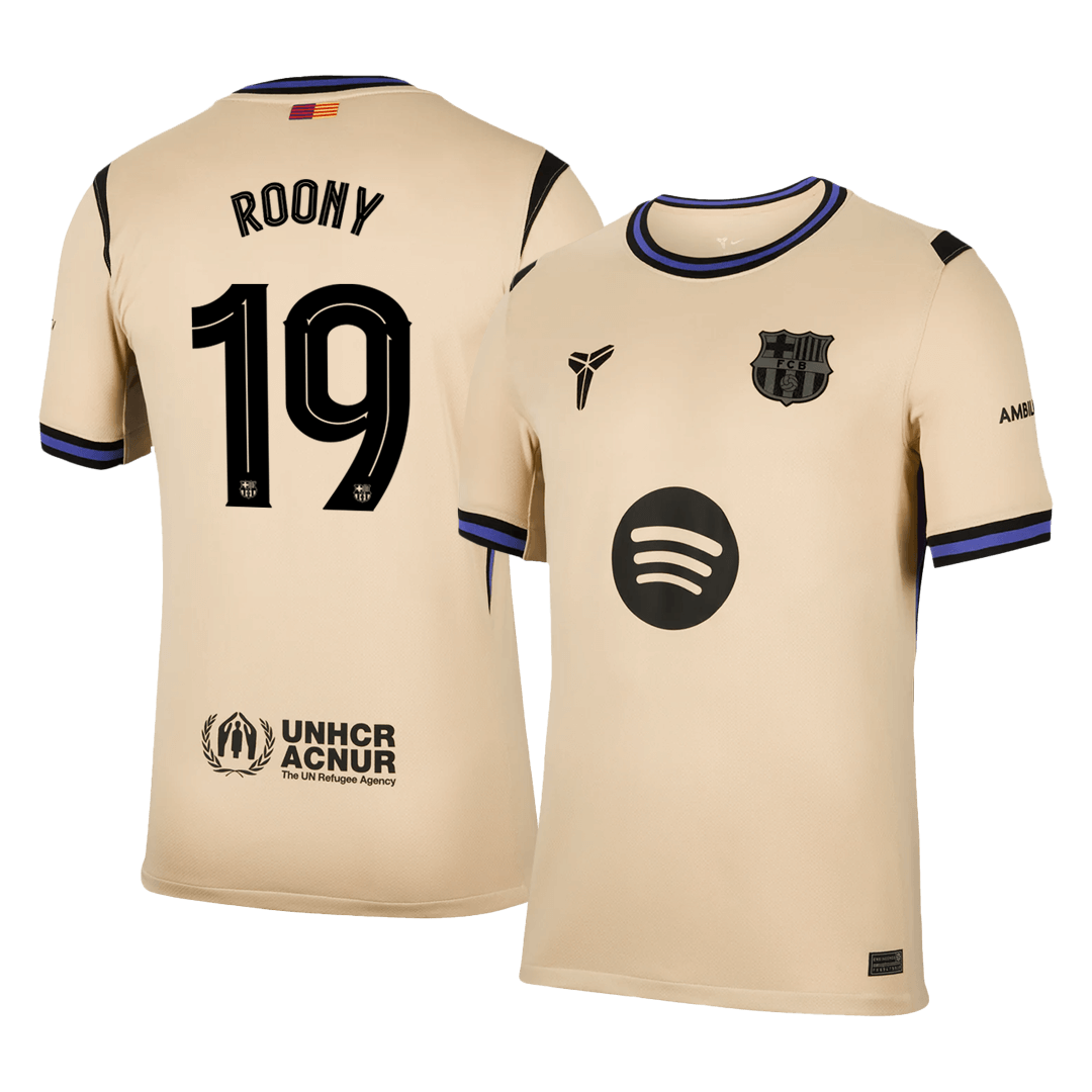 ROONY #19 Barcelone Football Maillot Extérieur 2025/26 - UCL