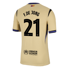 Authentique F.DE JONG #21 Barcelone Chemise Loin 2025/26 - UCL