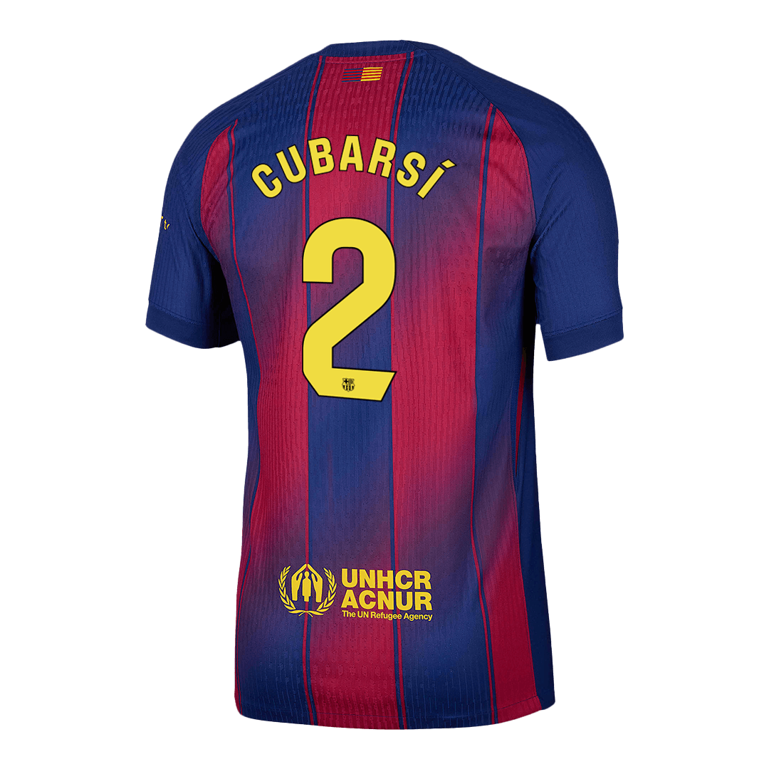 CUBARSí#2 Authentique Barcelone MaisonFootball Maillot 2025/26 Rouge&Bleu