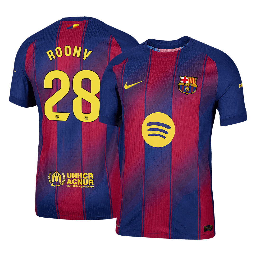 Joueur ROONY #28 Barcelone Domicile Maillot 2025/26