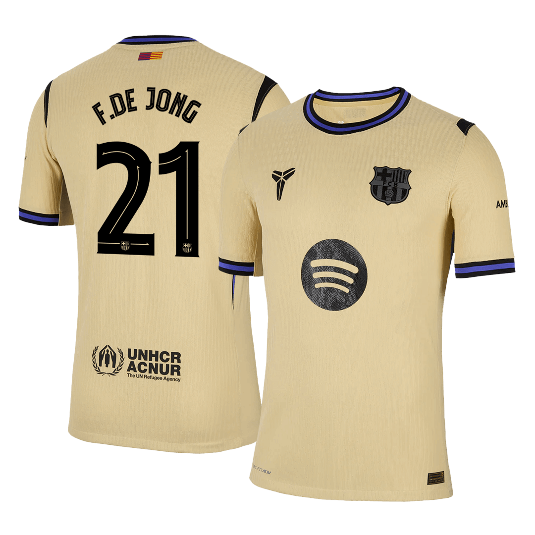 Authentique F.DE JONG #21 Barcelone Chemise Loin 2025/26 - UCL
