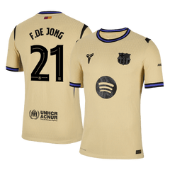 Authentique F.DE JONG #21 Barcelone Chemise Loin 2025/26 - UCL