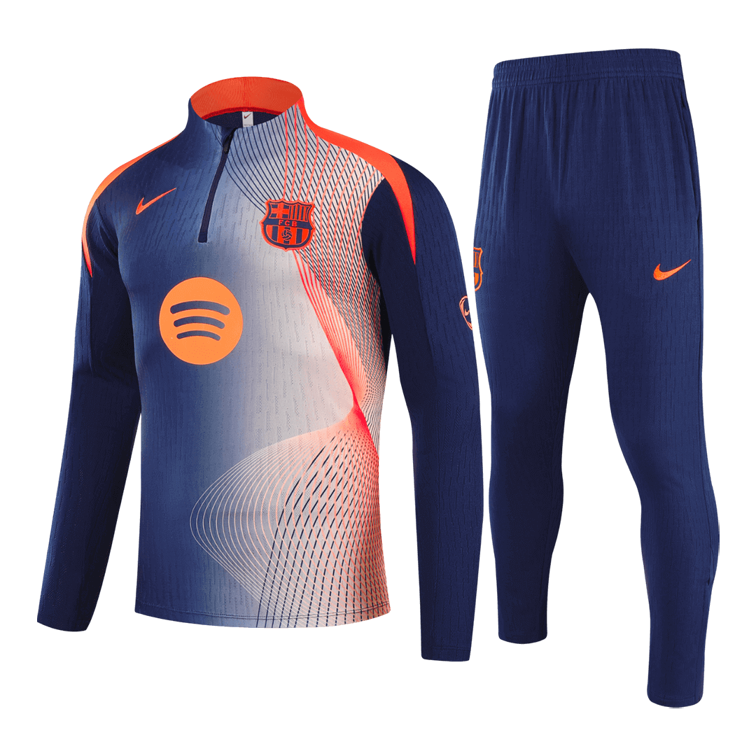 Enfants Barcelone Fermeture Éclair Sweat Kit (Haut+Pantalon) 2025/26