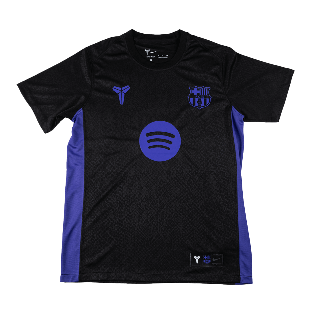 Barcelone x Kobe Bryant Pré Match Entraînement  Football Maillot 25/26 Noir