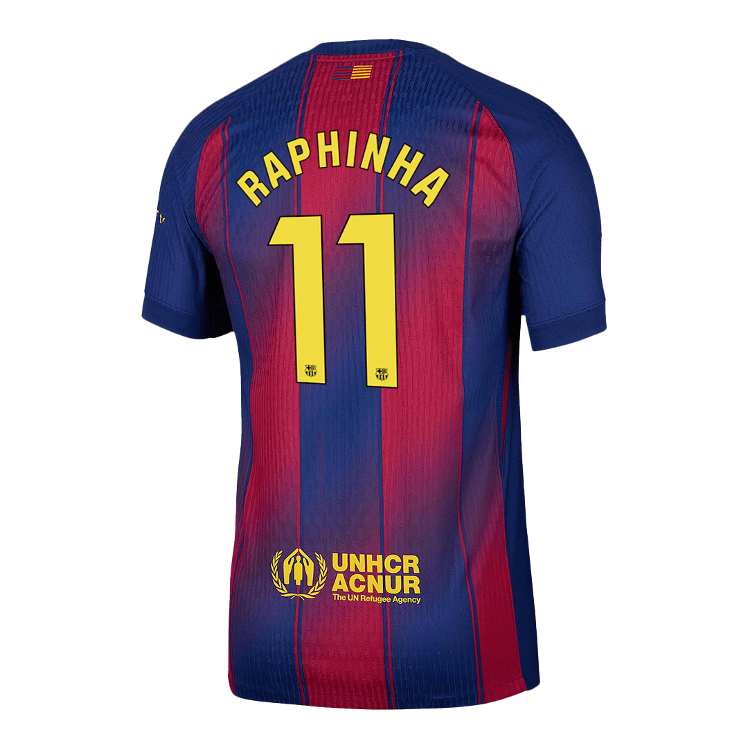 RAPHINHA #11 Authentique Barcelone Masion Football Maillot 2025/26 Rouge&bleu