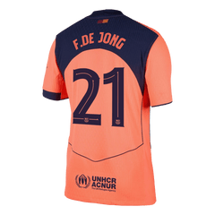 Authentique F.DE JONG #21 Barcelone Extérieur Troisième  Maillot 2025/26 - UCL