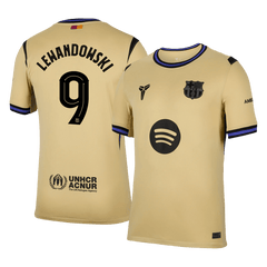 LEWANDOWSKI #9 Barcelone Football Maillot Extérieur 2025/26 - UCL