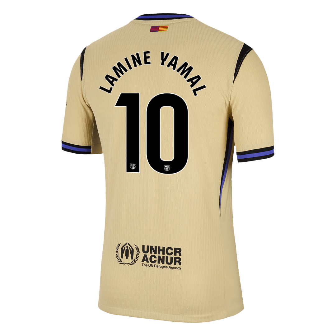 Authentique LAMINE YAMAL #10 Barcelone Maillot Extérieur 2025/26 - UCL