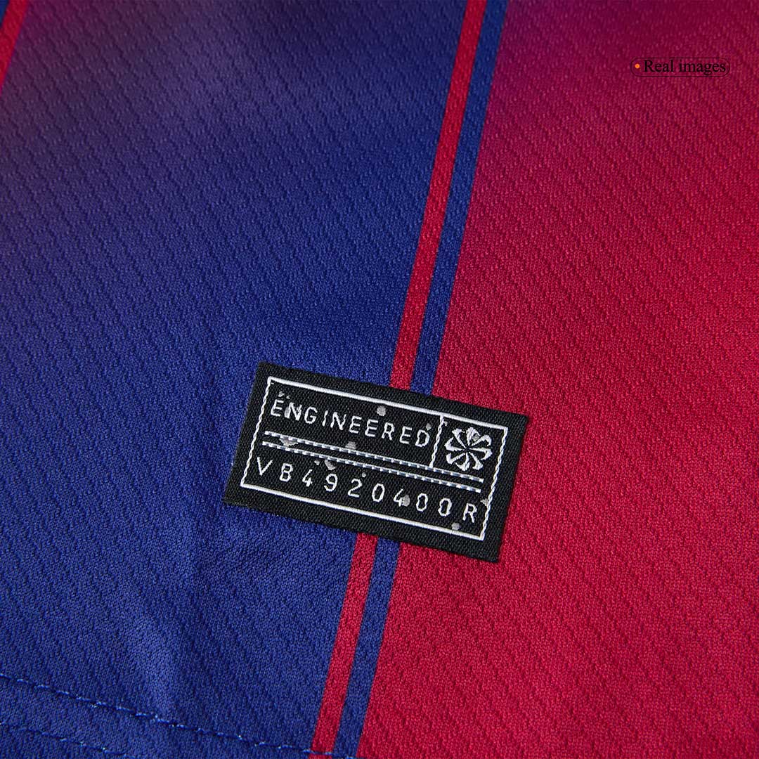 Enfants 25/26 Barcelone Domicile Football Maillot Ensemble(Maillot+Short+Chaussettes) Rouge&Bleu