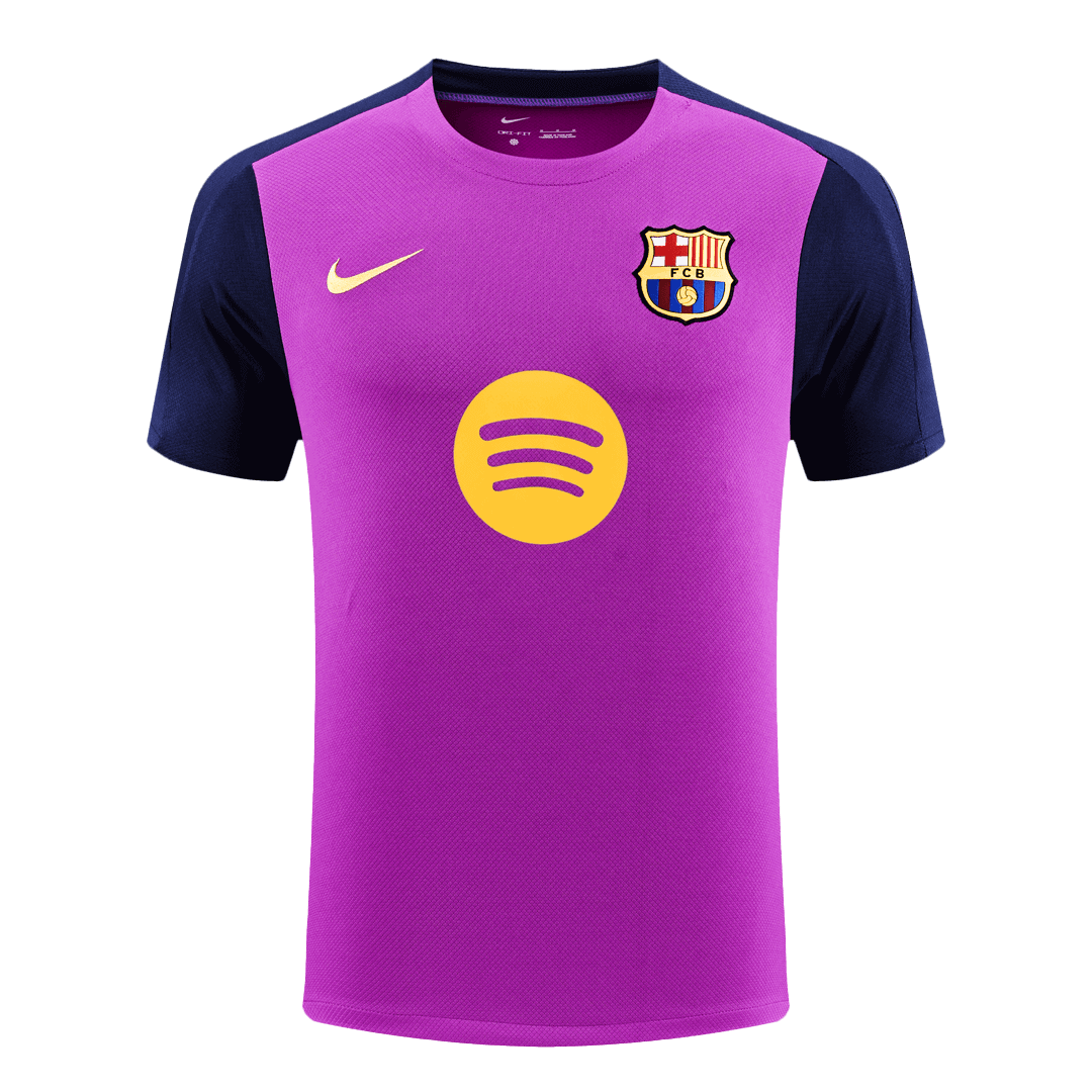 Barcelone Avant-Match Entraînement Football Maillot 25/26 Violette