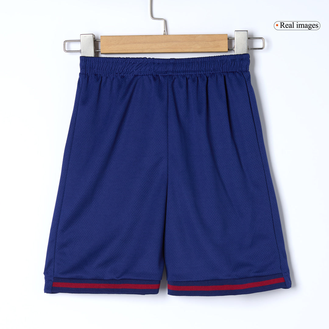 Enfants 25/26 Barcelone Domicile Football Maillot Ensemble(Maillot+Short+Chaussettes) Rouge&Bleu